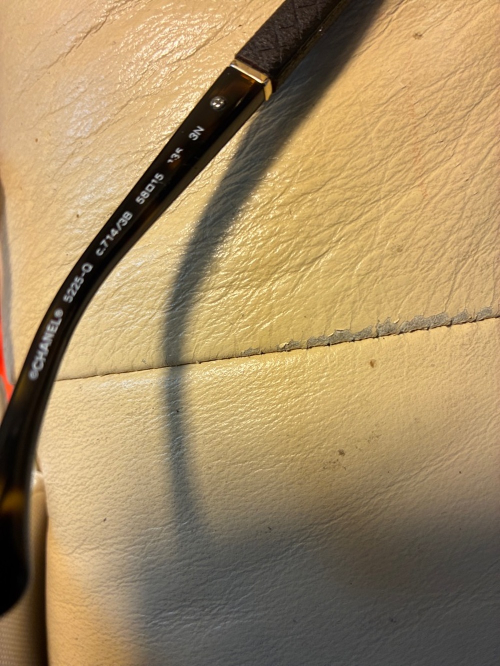CHANEL Black Sunglasses with Gold CC Accents - Picture 11 of 11